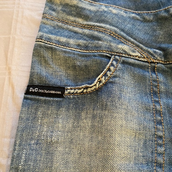 Dolce & Gabbana distressed low rise jeans - Picture 5 of 8